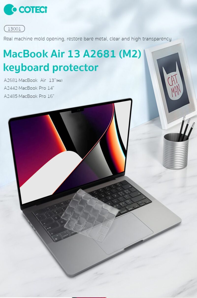 Coteci Transparent Keyboard Cover Air 15″ M2 (A2941) - Image 9