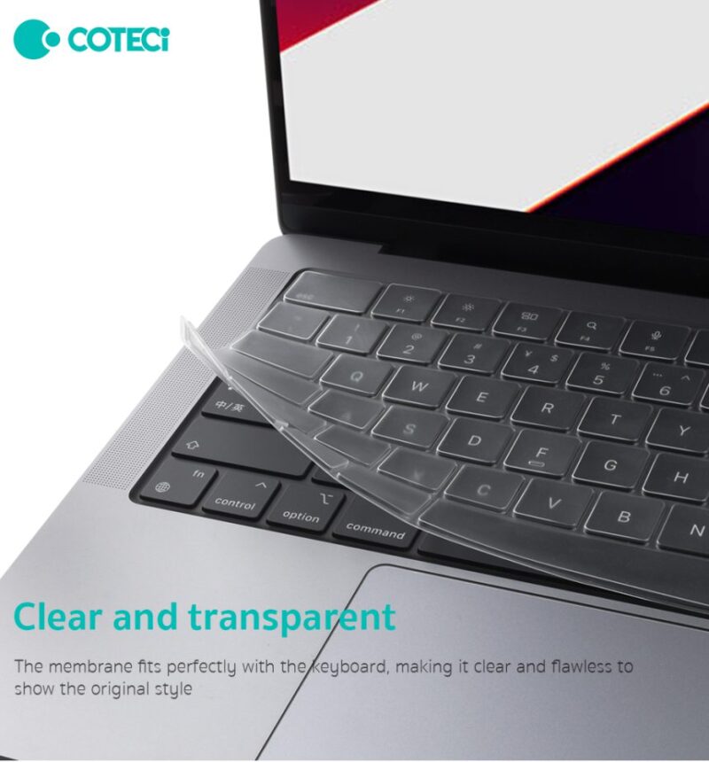 Coteci Transparent Keyboard Cover Air 13.6 M2 2022 (A2681) - Image 8