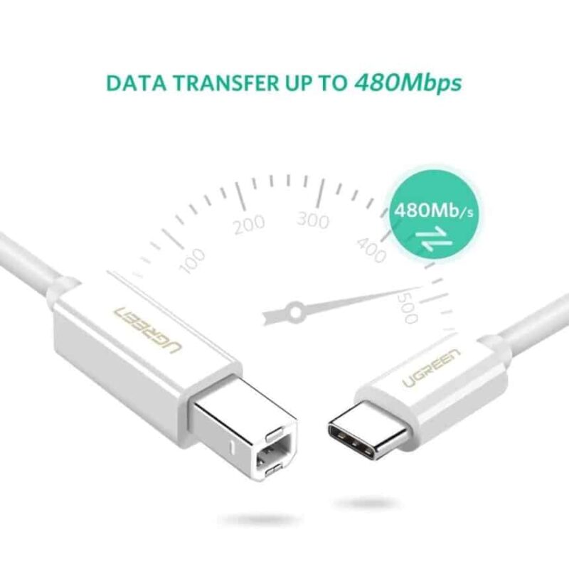 UGREEN 40417 USB-C TO USB PRINTER CABLE 1.5M - Image 3