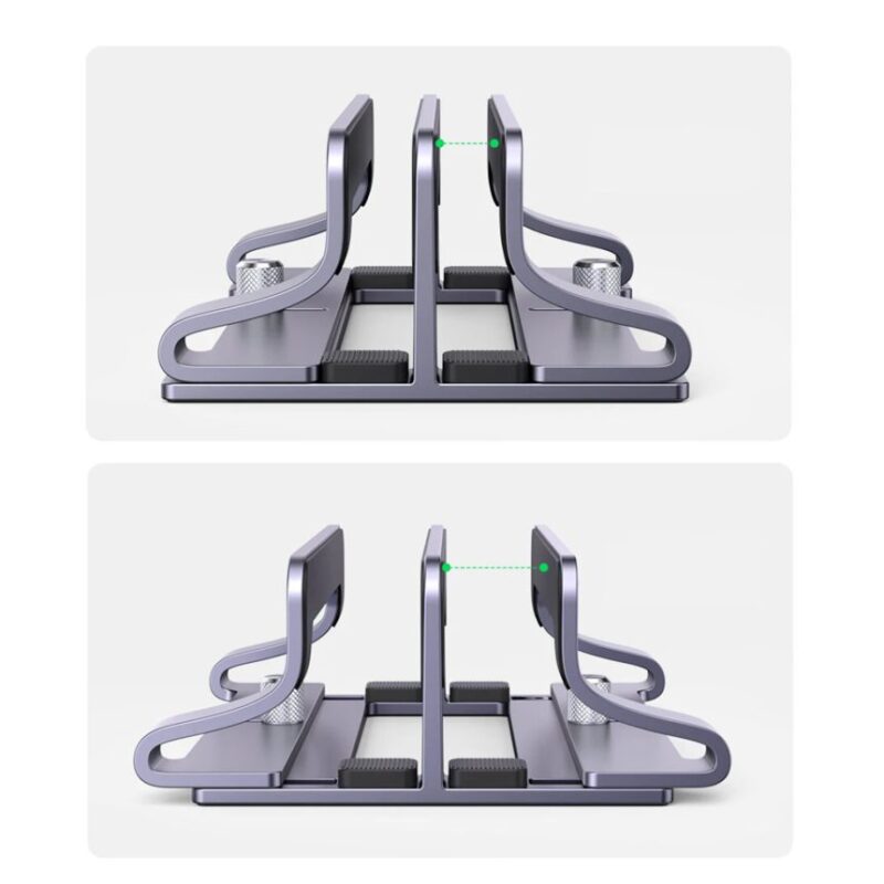 UGREEN 60643 VERTICAL LAPTOP ALUMINIUM STAND DUAL-SLOT - Image 4