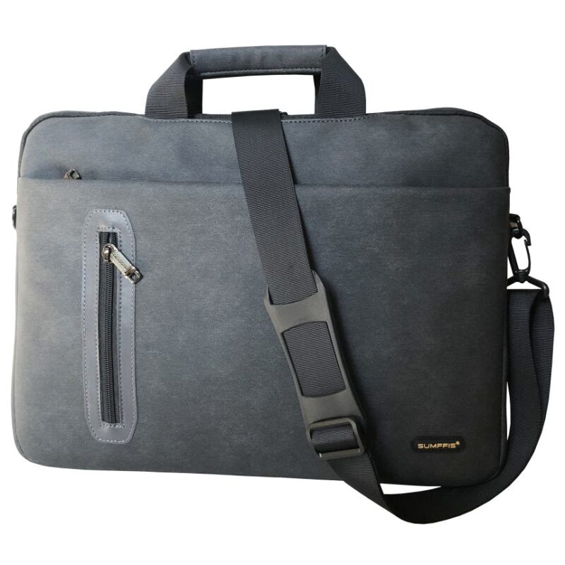 Sumffis SS-0337 Soft PVC PU Leather Material Laptop Bag 15 Inch - Image 6
