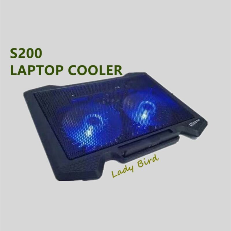 S200 Dual Silent Cooling Fan Portable Slim Notebook Cooling Pad for Laptop - Image 3