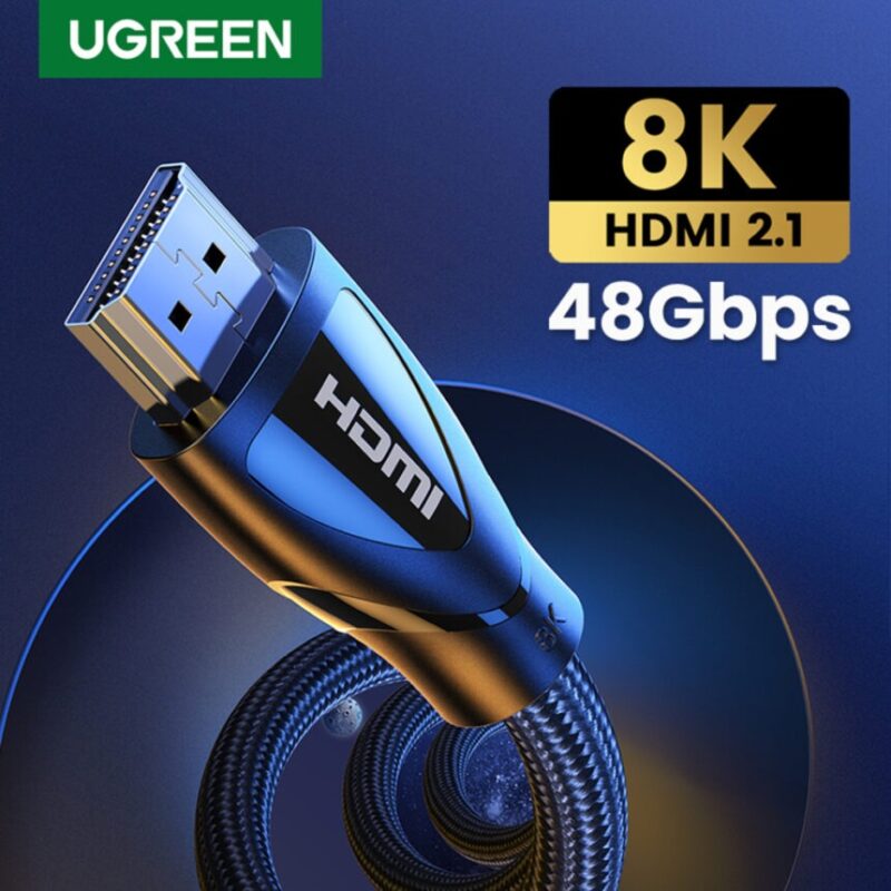 UGREEN 50731 HDMI TO HDMI 8K M/M CABLE BRAIDED 8M - Image 2