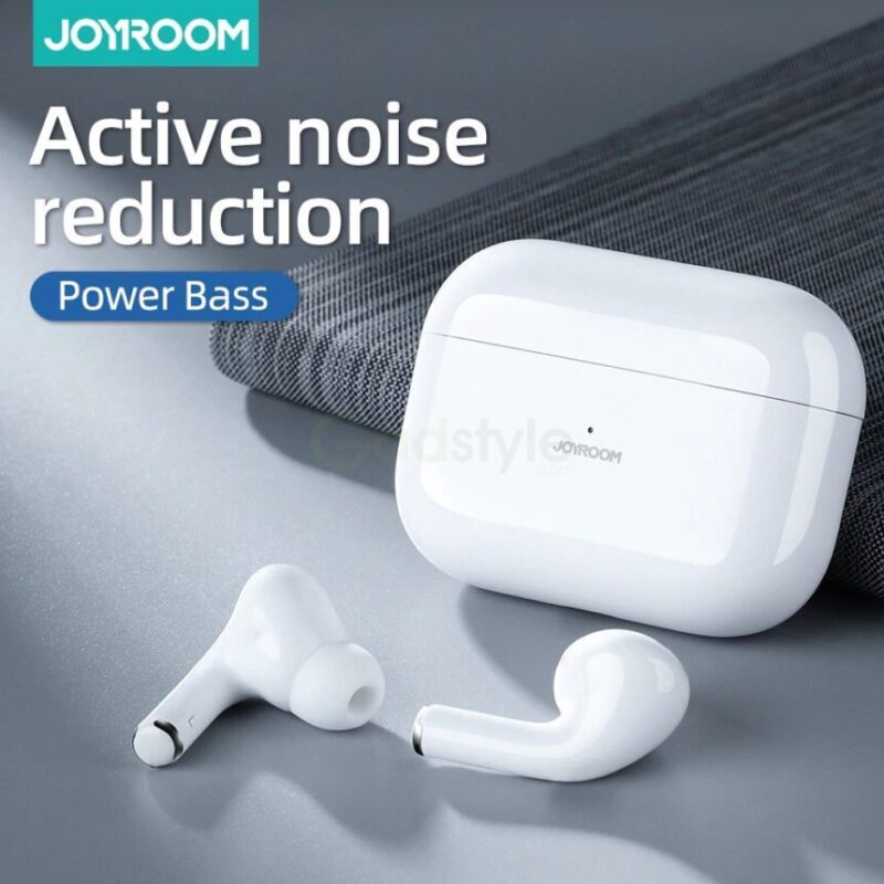 JOYROOM JR-T03S Pro ANC Noise Reduction Wireless Earbuds White - Image 4