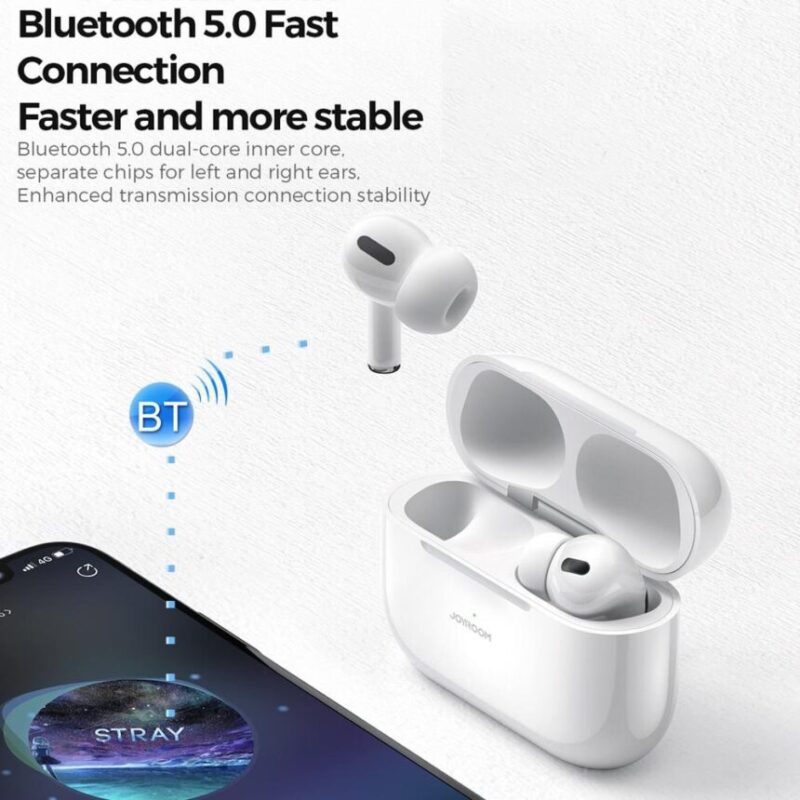 JOYROOM JR-T03S Pro ANC Noise Reduction Wireless Earbuds White - Image 2