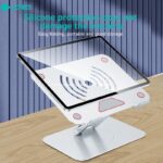 Coteci SD60 Adjustable Laptop Stand, Aluminum Alloy, Notebook Rotating Stand, Tablet Stand, Portable Cooling Stand, Up to 17″